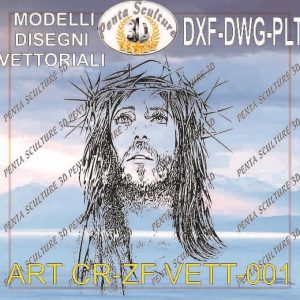 Cristo di Zeffirelli file vettoriale modello cr-zf 001eps dwg dxf plt