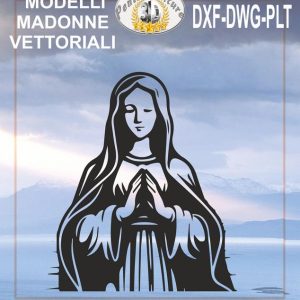 Vergine Maria file vettoriale eps dwg dxf plt