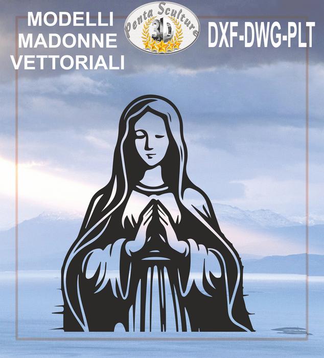 Vergine_Maria_file_vettoriale_eps_dwg_dxf_plt