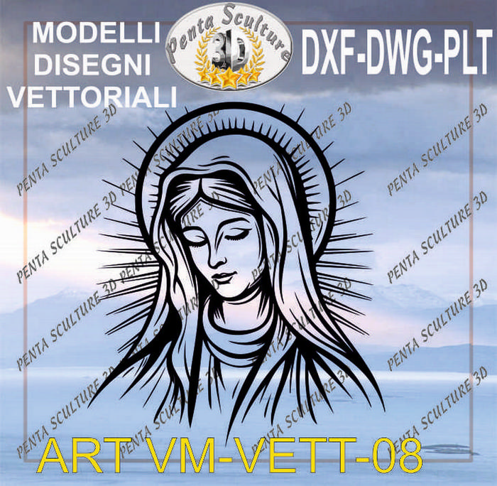 Vergine_Maria_file_vettoriale_modello_08_eps_dwg_dxf_plt