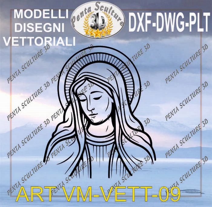 Vergine_Maria_file_vettoriale_modello_09_eps_dwg_dxf_plt