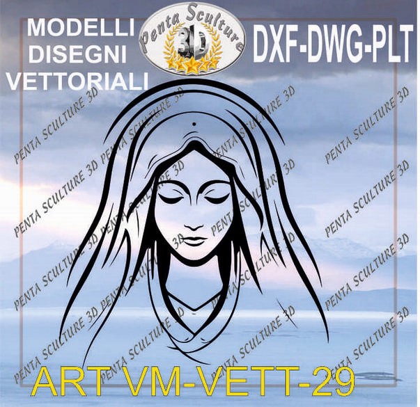 Vergine_Maria_file_vettoriale_modello_29_eps_dwg_dxf_plt