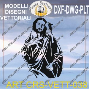 Cristo file vettoriale modello CRS 038 eps dwg dxf plt