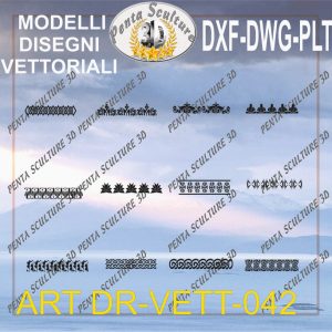 Decori file vettoriale modello DR-VETT 042 eps dwg dxf plt