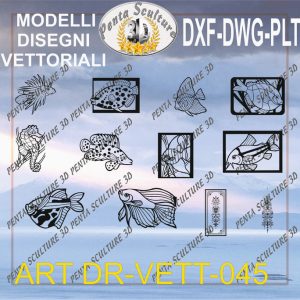 Decori file vettoriale modello DR-VETT 045 eps dwg dxf plt
