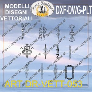 Decori file vettoriale modello DR-VETT 053 eps dwg dxf plt