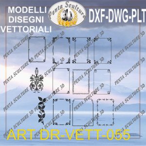 Decori file vettoriale modello DR-VETT 055 eps dwg dxf plt