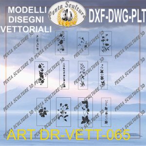 Decori file vettoriale modello DR-VETT 065 eps dwg dxf plt