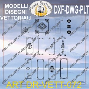 Decori file vettoriale modello DR-VETT 072 eps dwg dxf plt