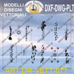 Decori file vettoriale modello DR-VETT 077 eps dwg dxf plt