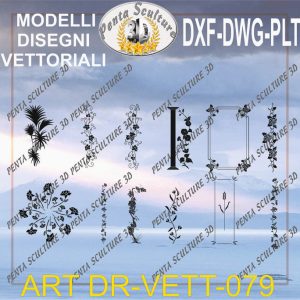 Decori file vettoriale modello DR-VETT 079 eps dwg dxf plt