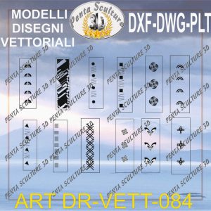 Decori file vettoriale modello DR-VETT 084 eps dwg dxf plt
