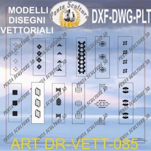 Decori file vettoriale modello DR-VETT 085 eps dwg dxf plt