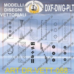 Decori file vettoriale modello DR-VETT 088 eps dwg dxf plt