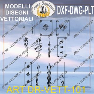 Decori file vettoriale modello DR-VETT 101 eps dwg dxf plt