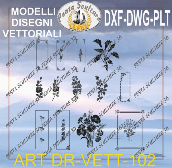 Decori_file_vettoriale_modello_DR-VETT_102_eps_dwg_dxf_plt