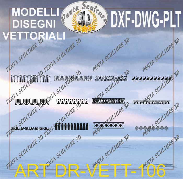 Decori_file_vettoriale_modello_DR-VETT_106_eps_dwg_dxf_plt