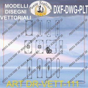 Decori file vettoriale modello DR-VETT 111 eps dwg dxf plt