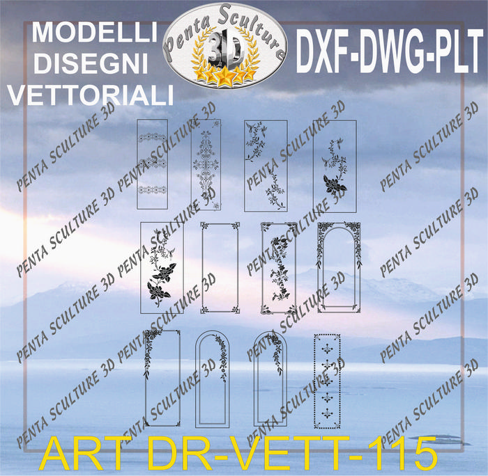 Decori_file_vettoriale_modello_DR-VETT_115_eps_dwg_dxf_plt