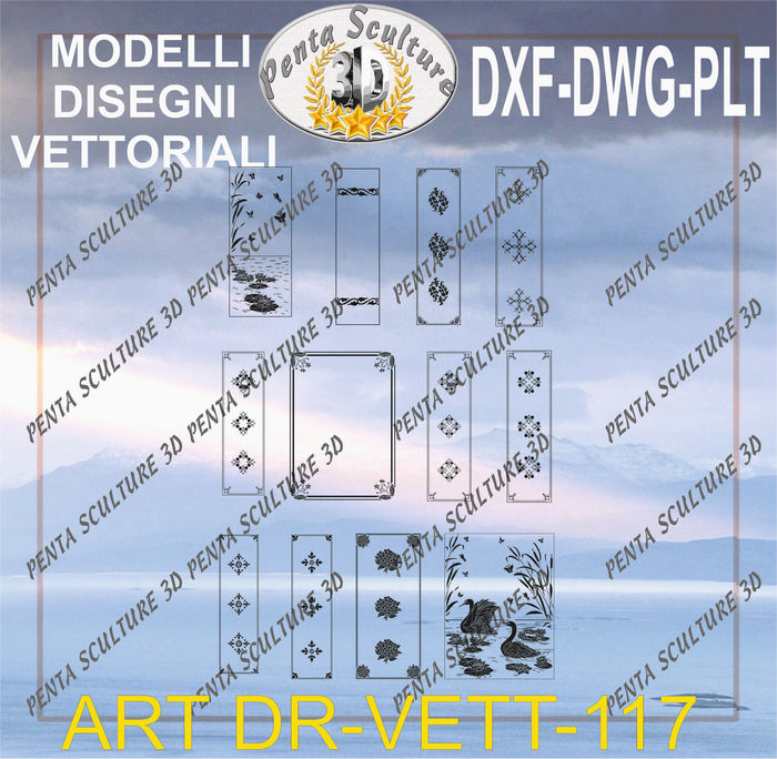 Decori_file_vettoriale_modello_DR-VETT_117_eps_dwg_dxf_plt