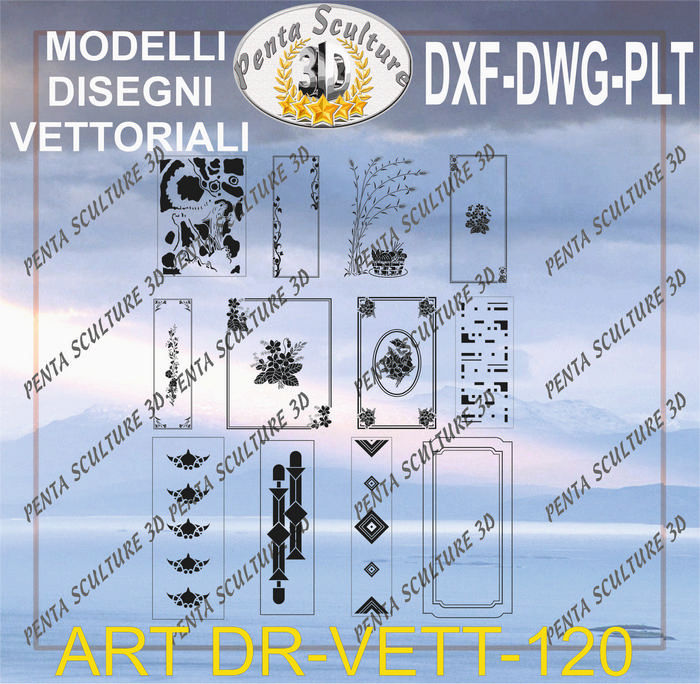 Decori_file_vettoriale_modello_DR-VETT_120_eps_dwg_dxf_plt