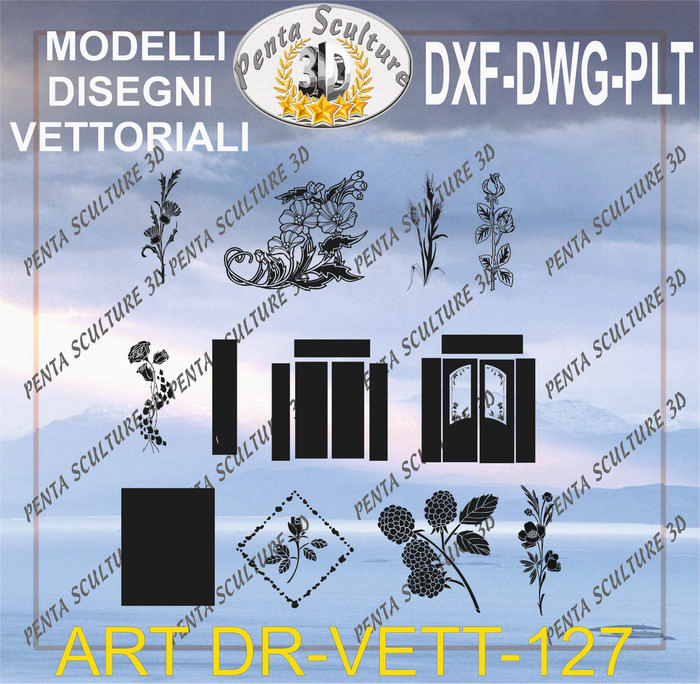 Decori_file_vettoriale_modello_DR-VETT_127_eps_dwg_dxf_plt