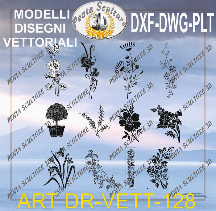 Decori_file_vettoriale_modello_DR-VETT_128_eps_dwg_dxf_plt