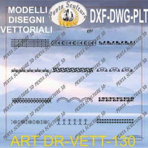 Decori file vettoriale modello DR-VETT 130 eps dwg dxf plt