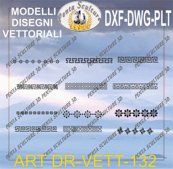 Decori_file_vettoriale_modello_DR-VETT_132_eps_dwg_dxf_plt