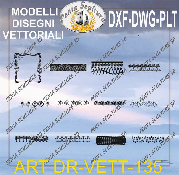 Decori_file_vettoriale_modello_DR-VETT_135_eps_dwg_dxf_plt