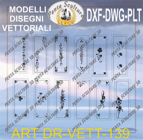 Decori_file_vettoriale_modello_DR-VETT_139_eps_dwg_dxf_plt