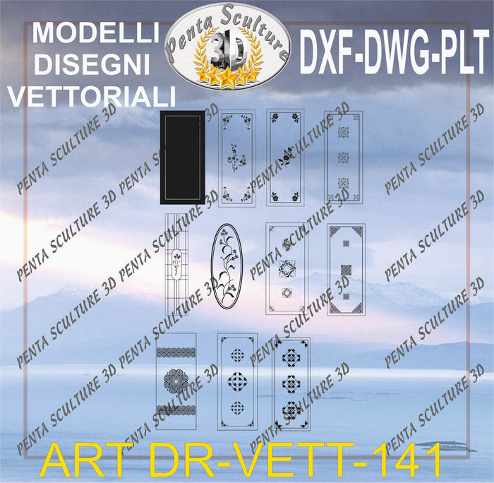 Decori_file_vettoriale_modello_DR-VETT_141_eps_dwg_dxf_plt
