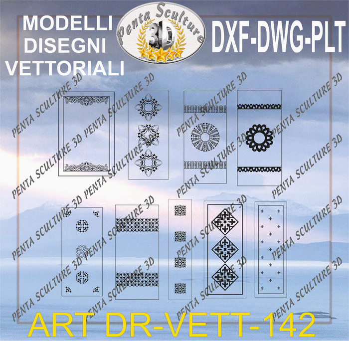 Decori_file_vettoriale_modello_DR-VETT_142_eps_dwg_dxf_plt