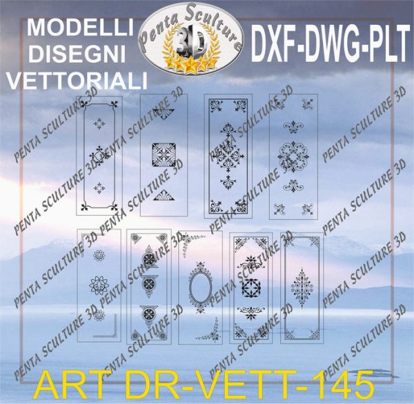 Decori_file_vettoriale_modello_DR-VETT_145_eps_dwg_dxf_plt
