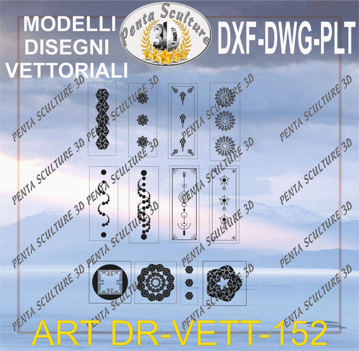 Decori_file_vettoriale_modello_DR-VETT_152_eps_dwg_dxf_plt