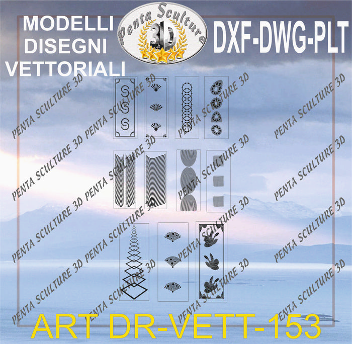 Decori_file_vettoriale_modello_DR-VETT_153_eps_dwg_dxf_plt