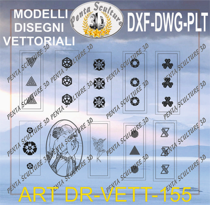Decori_file_vettoriale_modello_DR-VETT_155_eps_dwg_dxf_plt