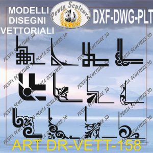 Decori file vettoriale modello DR-VETT 158 eps dwg dxf plt
