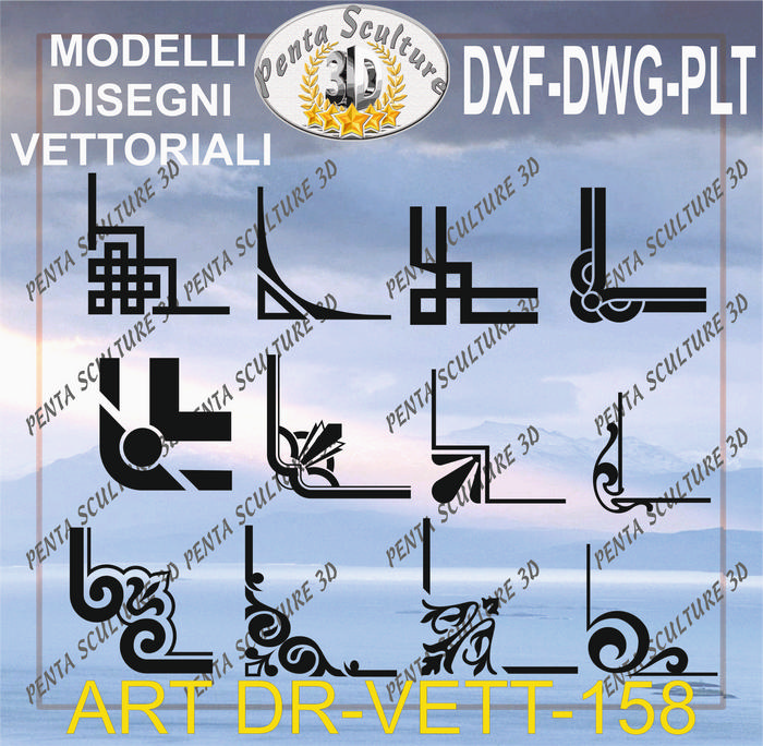 Decori_file_vettoriale_modello_DR-VETT_158_eps_dwg_dxf_plt