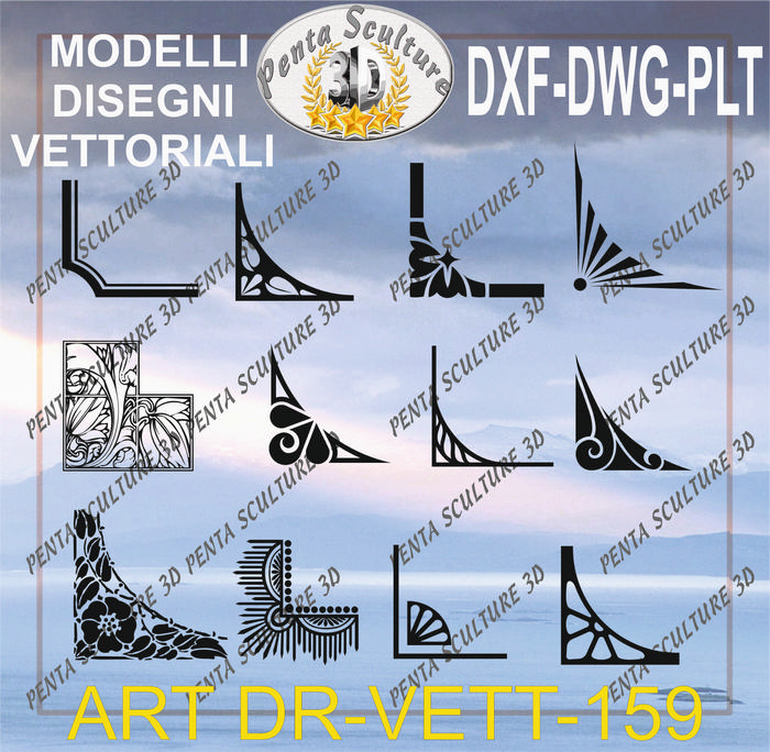 Decori_file_vettoriale_modello_DR-VETT_159_eps_dwg_dxf_plt