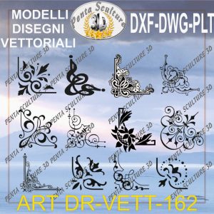 Decori file vettoriale modello DR-VETT 162 eps dwg dxf plt