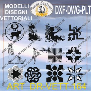 Decori file vettoriale modello DR-VETT 164 eps dwg dxf plt