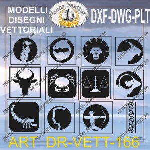Decori file vettoriale modello DR-VETT 166 eps dwg dxf plt
