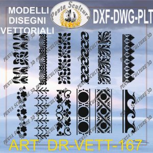 Decori file vettoriale modello DR-VETT 167 eps dwg dxf plt