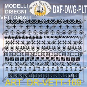 Decori file vettoriale modello DR-VETT 169 eps dwg dxf plt