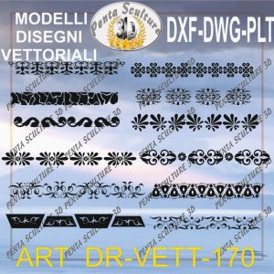 Decori file vettoriale modello DR-VETT 170 eps dwg dxf plt