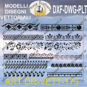 Decori file vettoriale modello DR-VETT 173 eps dwg dxf plt