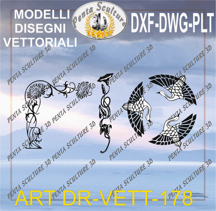 Decori_file_vettoriale_modello_DR-VETT_178_eps_dwg_dxf_plt