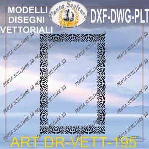 Decori file vettoriale modello DR-VETT 195 eps dwg dxf plt