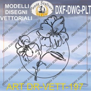 Decori file vettoriale modello DR-VETT 197 eps dwg dxf plt